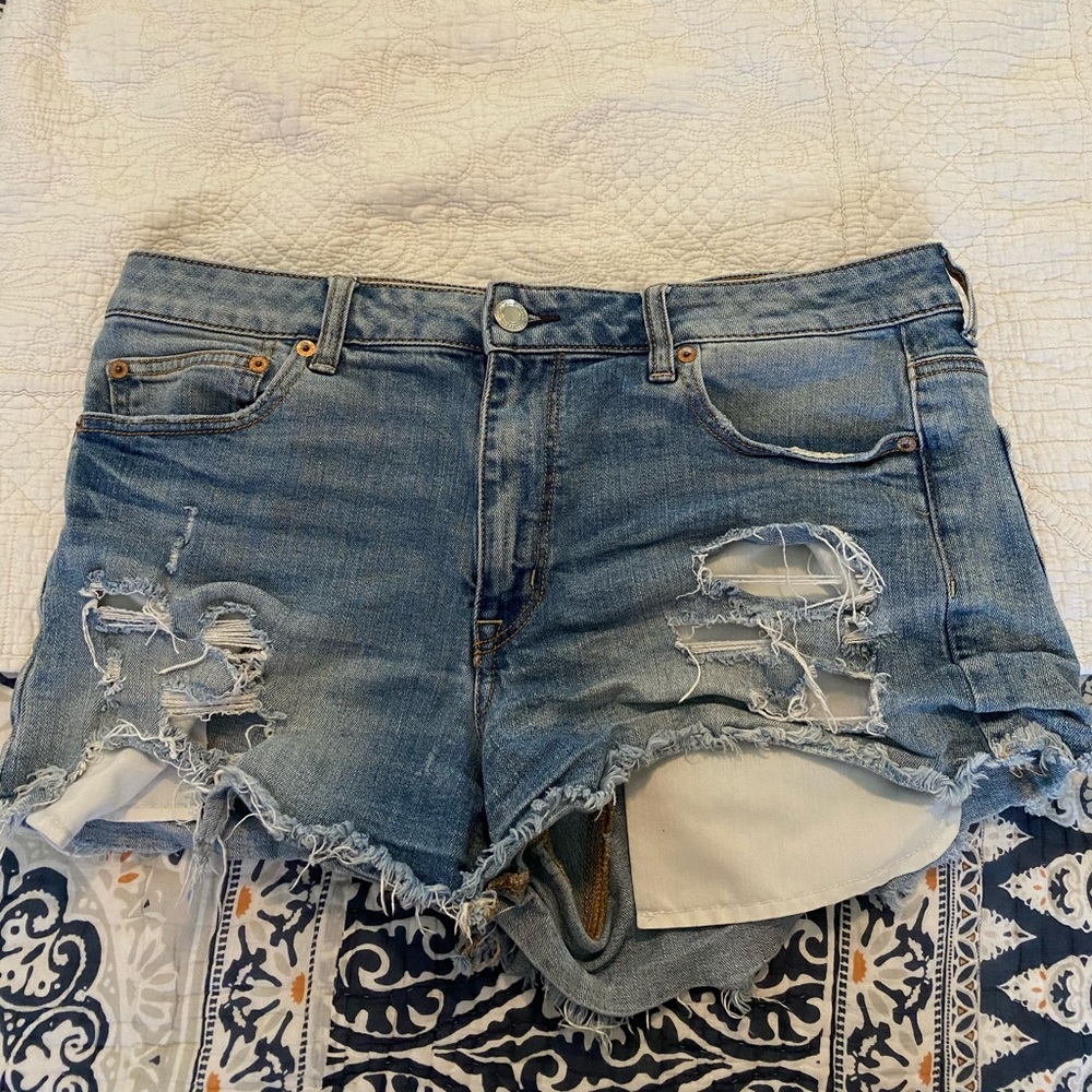 Denim American eagle shorts